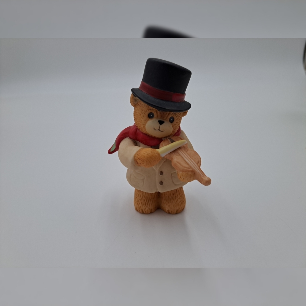 1983 Enesco Lucy And Me violin bear figurine